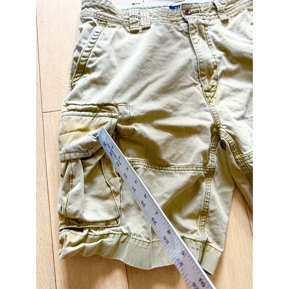 ralph lauren Vintage gellar cargo Men Summer Short Size 35 Khaki - Picture 3 of 8